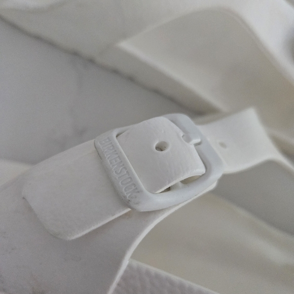 Birkenstock Essentials Gizeh Footbed Thong Slip-on Sandals Foam Light White 37 - Picture 4 of 9